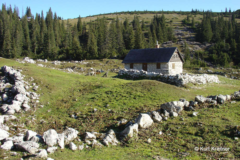 Almhütte auf der Schwarzalm